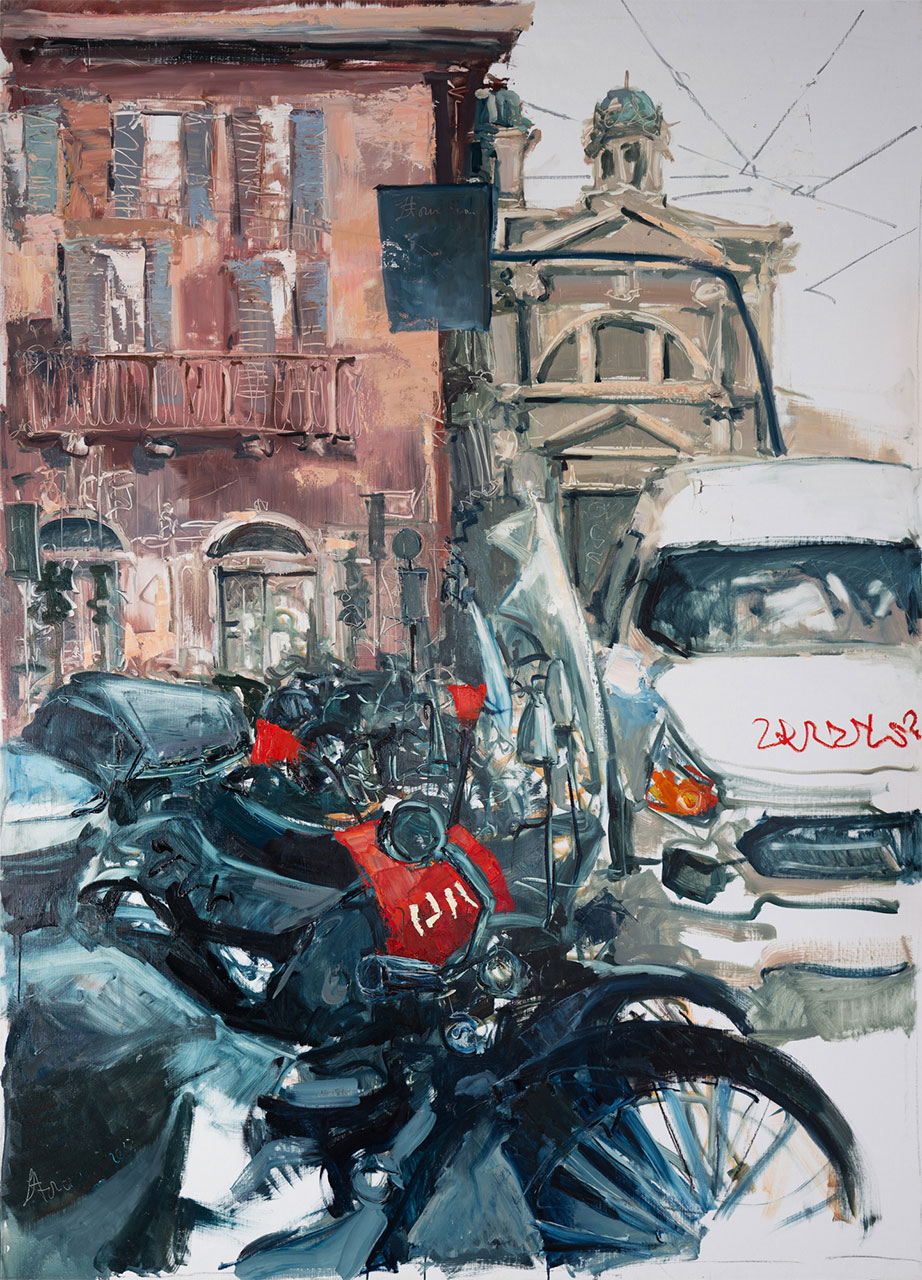 I varchi sono necessari, cm 206x148, olio su tela, 2023